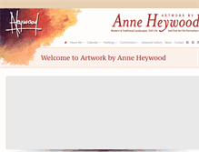 Tablet Screenshot of anneheywood.com